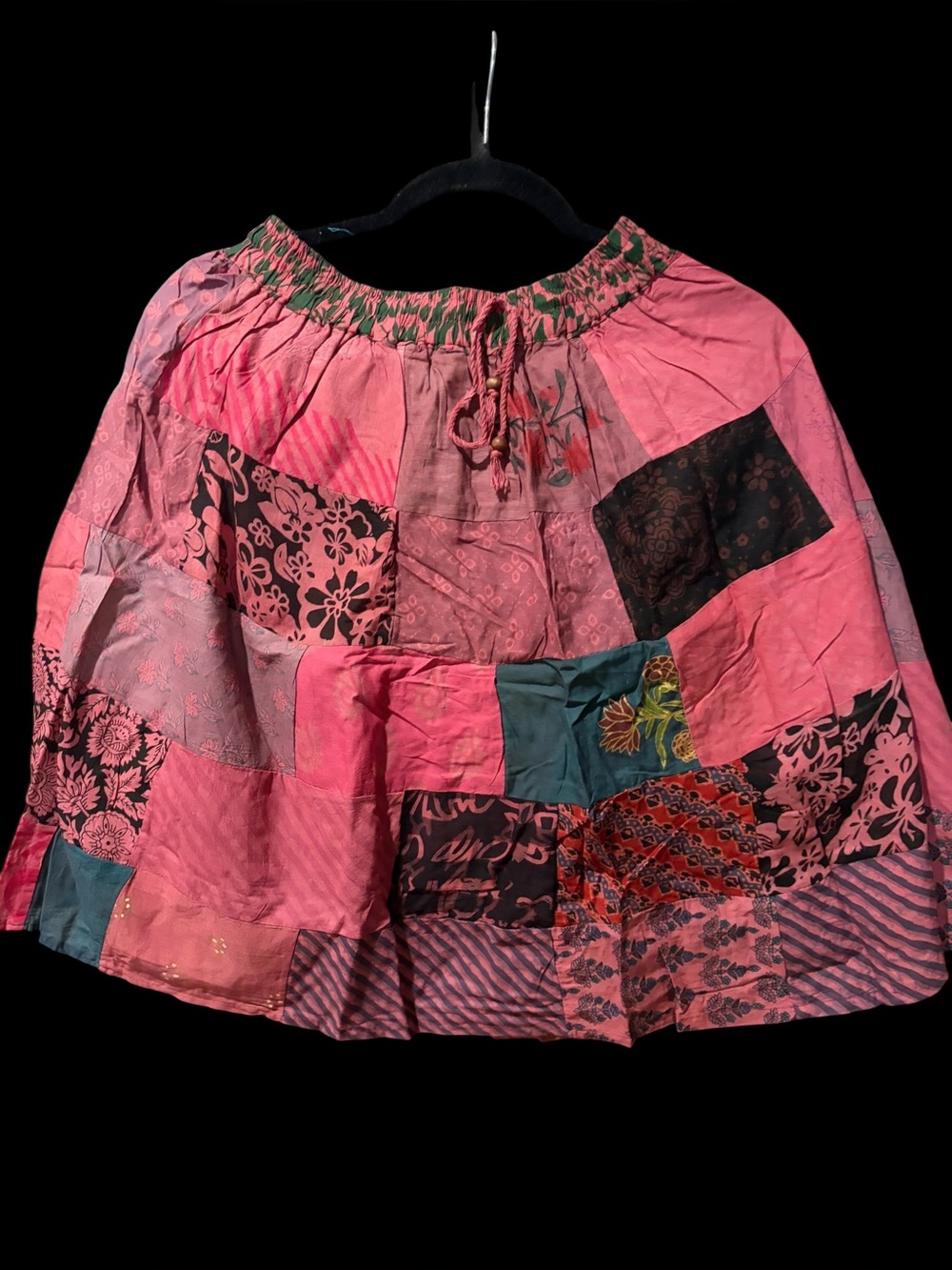 Boho Patchwork #2 Mini Skirt - Multicolor
